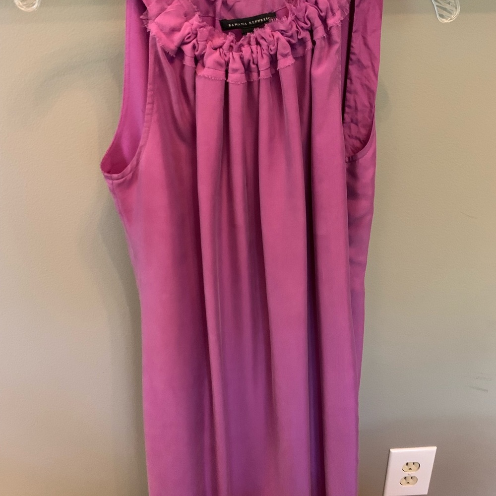 Banana Republic Pink Silk A-Line size 8